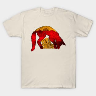 Wolf red folk T-Shirt